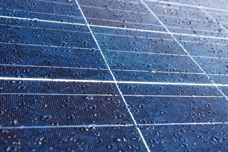 What happens if solar panels get rained on?