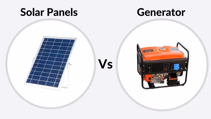 Is it better to get a generator or solar panels?