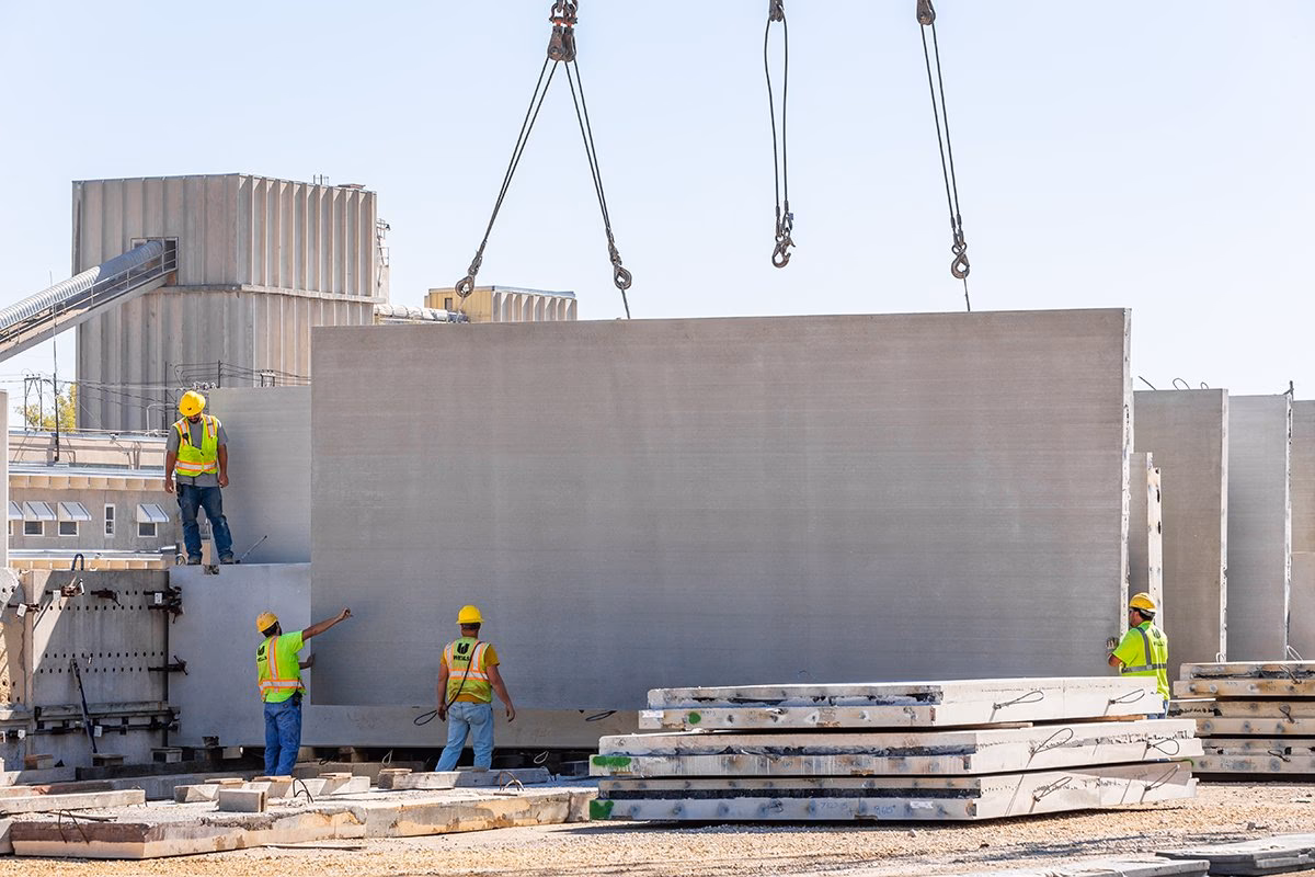Are precast concrete panels load-bearing?