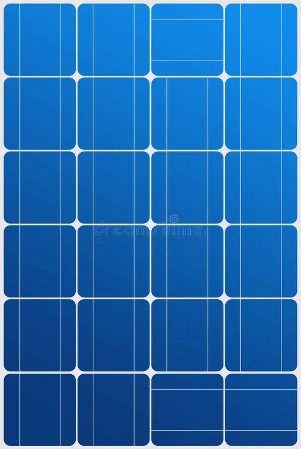 ¿De qué color son los paneles solares?
