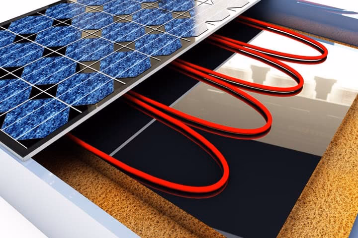Can I run underfloor heating from solar panels?