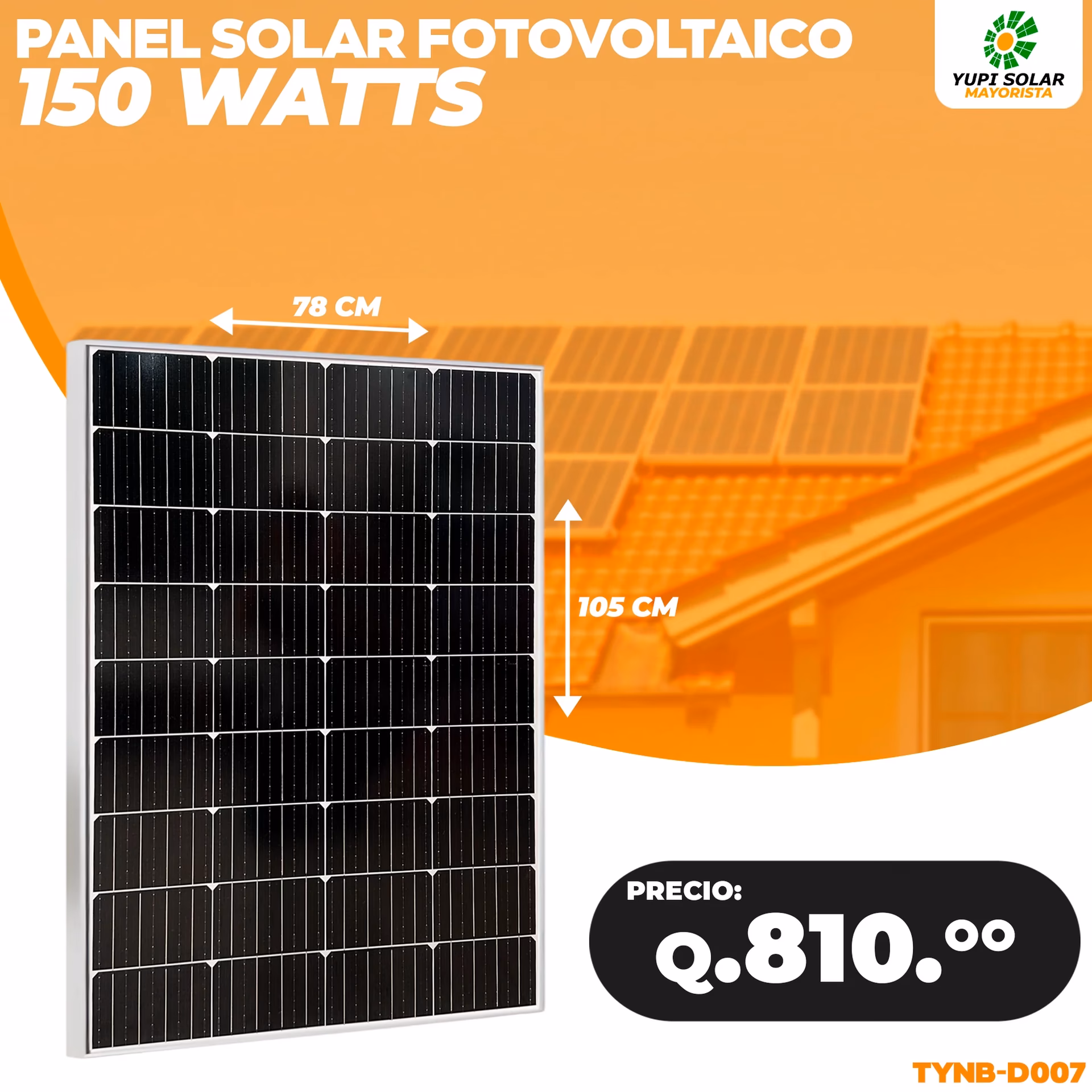 ¿Qué precio tiene un panel solar de 500 watts en Guatemala?