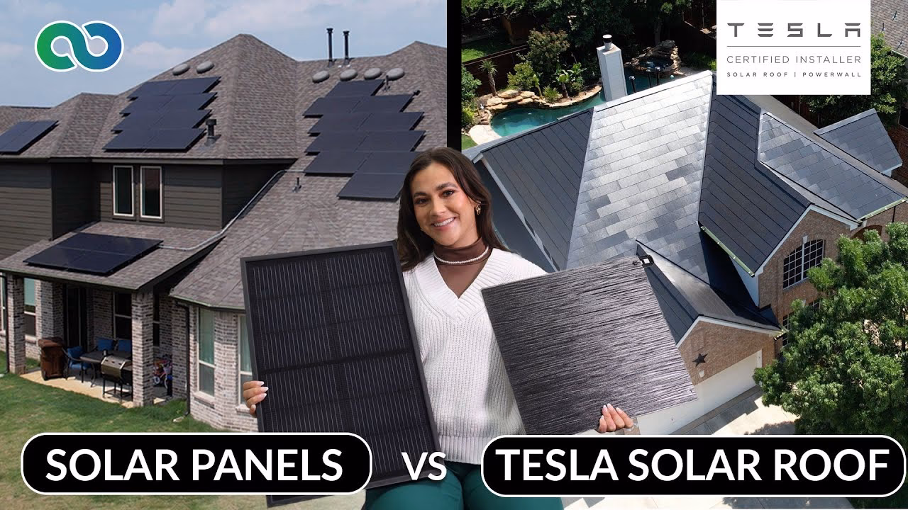 What is the difference between a Tesla solar roof and solar panels?